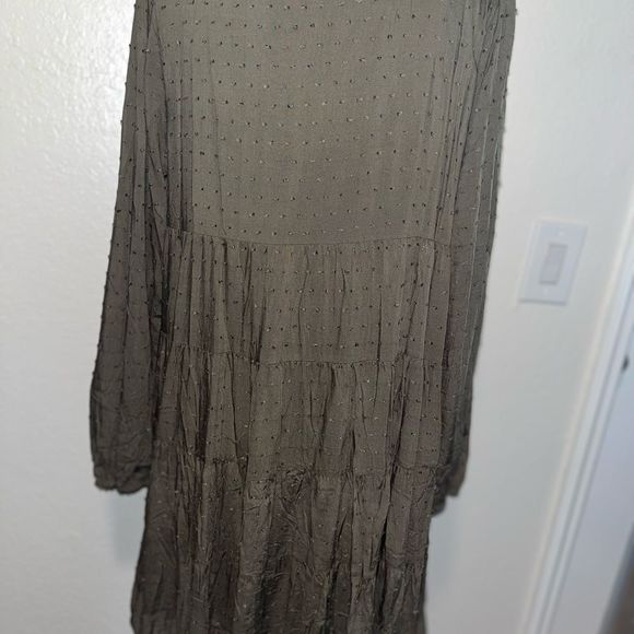 Green Tiered Babydoll Mini Dress, Women’s New with Tags - Picture 6 of 8